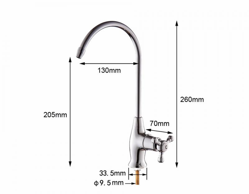 Чертеж смесителя Frap H52 F1052-8