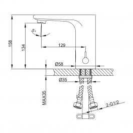 Смеситель для раковины Frap F514