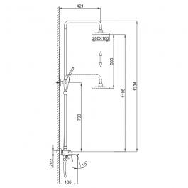 Душевая стойка Frap F2486-3