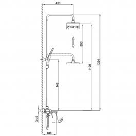 Душевая стойка Frap F2486