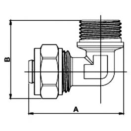 Фитинги Frap FR1604 L16*1/2M