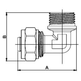 Фитинги Frap FR2004 L20*3/4M