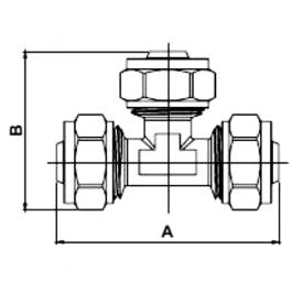 Фитинги Frap FR2603 T26*20*26