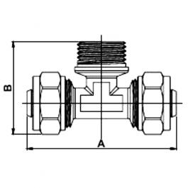 Фитинги Frap FR2609 T26*3/4M*26