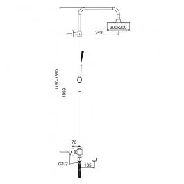 Душевая стойка Frap F24007-3