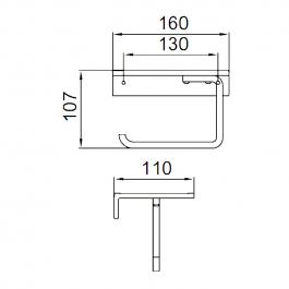 Держатель туалетной бумаги Frap F30603-16