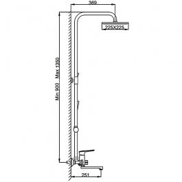 Душевая стойка Frap F2449