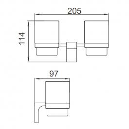 Стакан Frap F30608-6