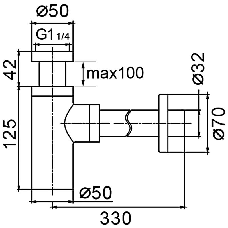 Сифон Frap F82-5