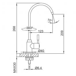 Смеситель для кухни Frap F1052-10