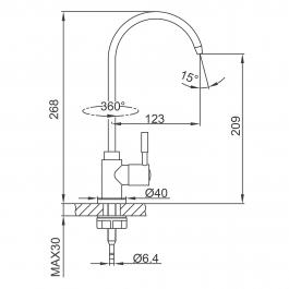 Смеситель для кухни Frap F1052-10