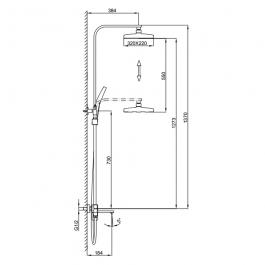 Душевая стойка Frap F2490-3