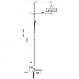 Душевая стойка Frap F24007-6