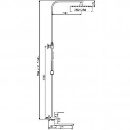 Душевая стойка Frap F24802-6