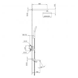 Душевой комплект Frap F7176-9