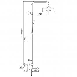 Душевая стойка Frap F24006-6