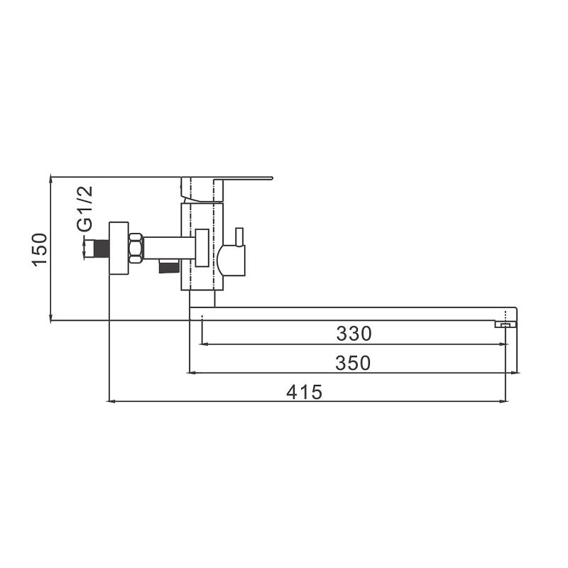 Смеситель для ванны Frap F22805