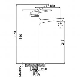 Смеситель для раковины Frap F1052-66