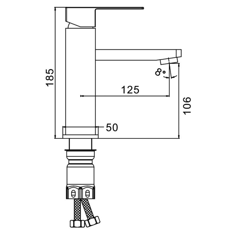 Смеситель для раковины Frap F10802-9