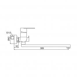 Смеситель для ванны Frap F22806-9