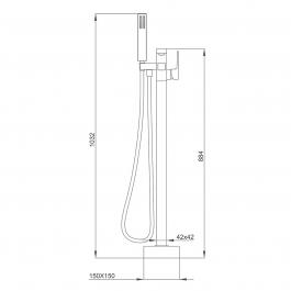 Смеситель для ванны Frap F3091-9