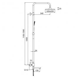 Душевая стойка Frap F24007