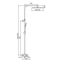 Душевая стойка Frap F24803-19